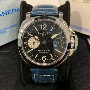 Panerai PAM 88 Luminor GMT Date Black Dial 44mm
